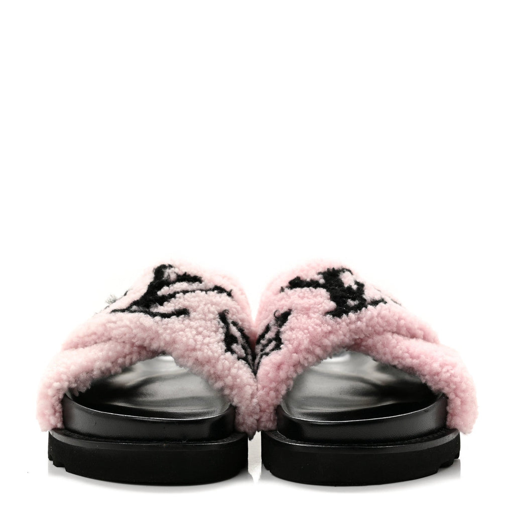 Shearling Calfskin Paseo Flat Comfort Sandal 38 Pink £¨ Direct shipment via from wholesalehk.shop