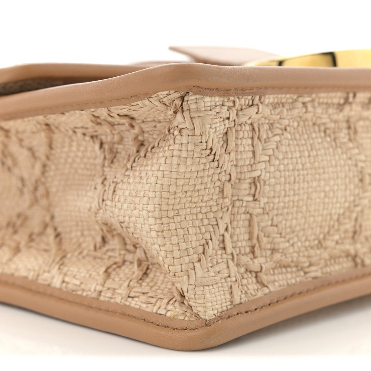 Raffia Calfskin 30 Montaigne Flap Bag Beige wholesalehk.shop