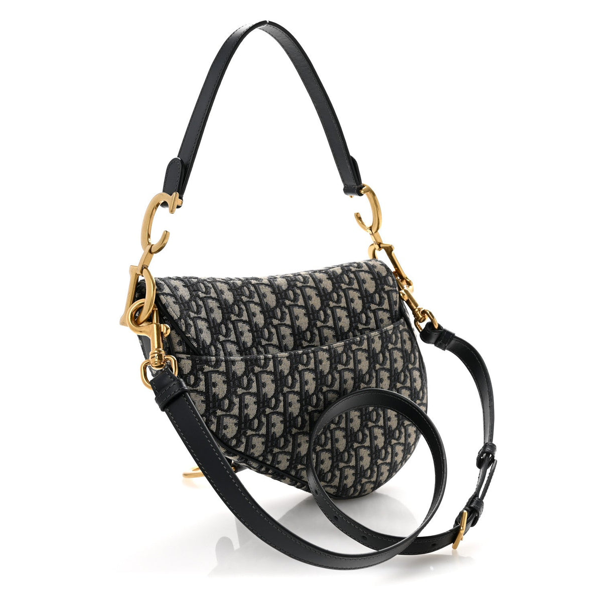 Oblique Saddle Bag With Strap Blue wholesalehk.shop