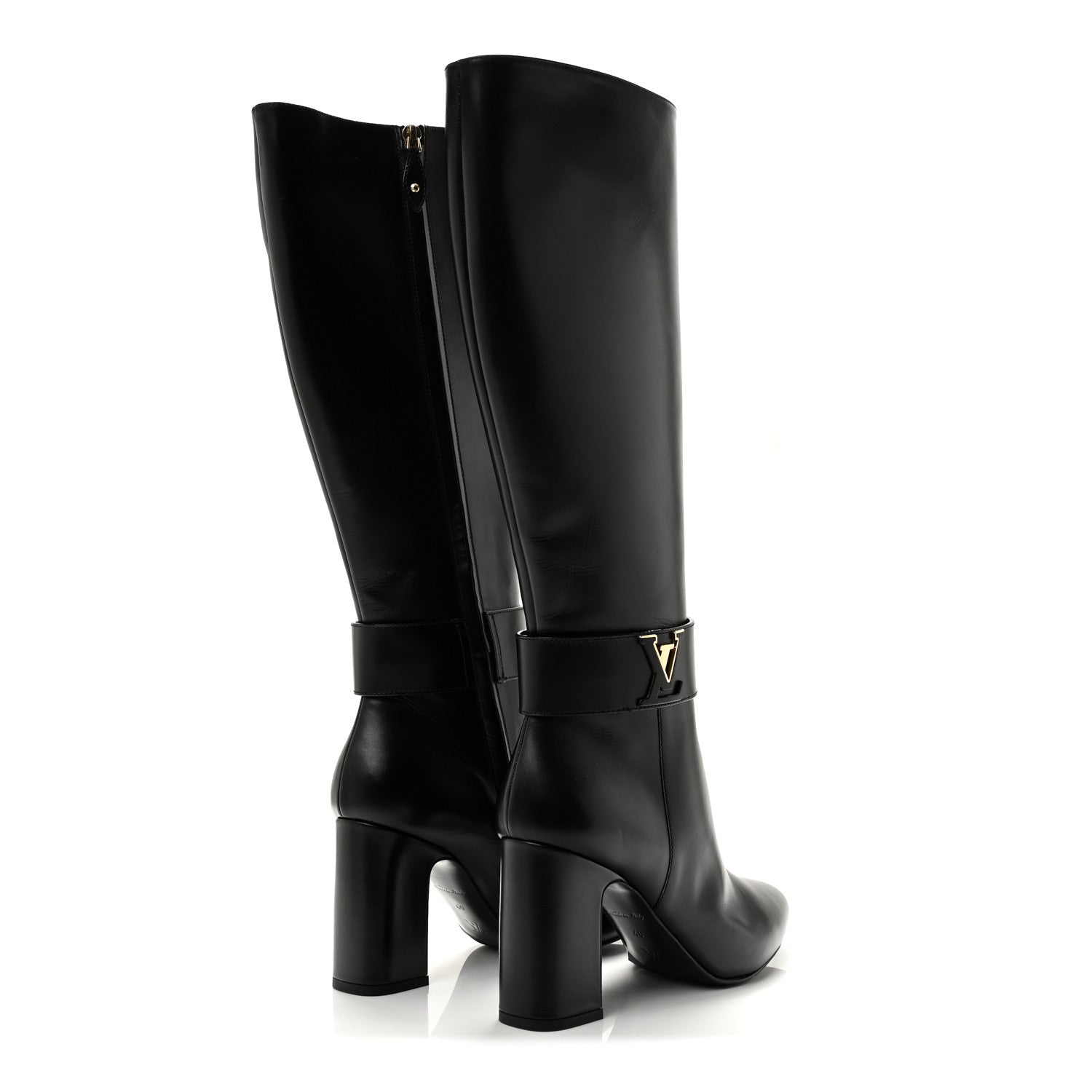 Calfskin Midtown High Boots 40 Black £¨ Direct shipment via from wholesalehk.shop