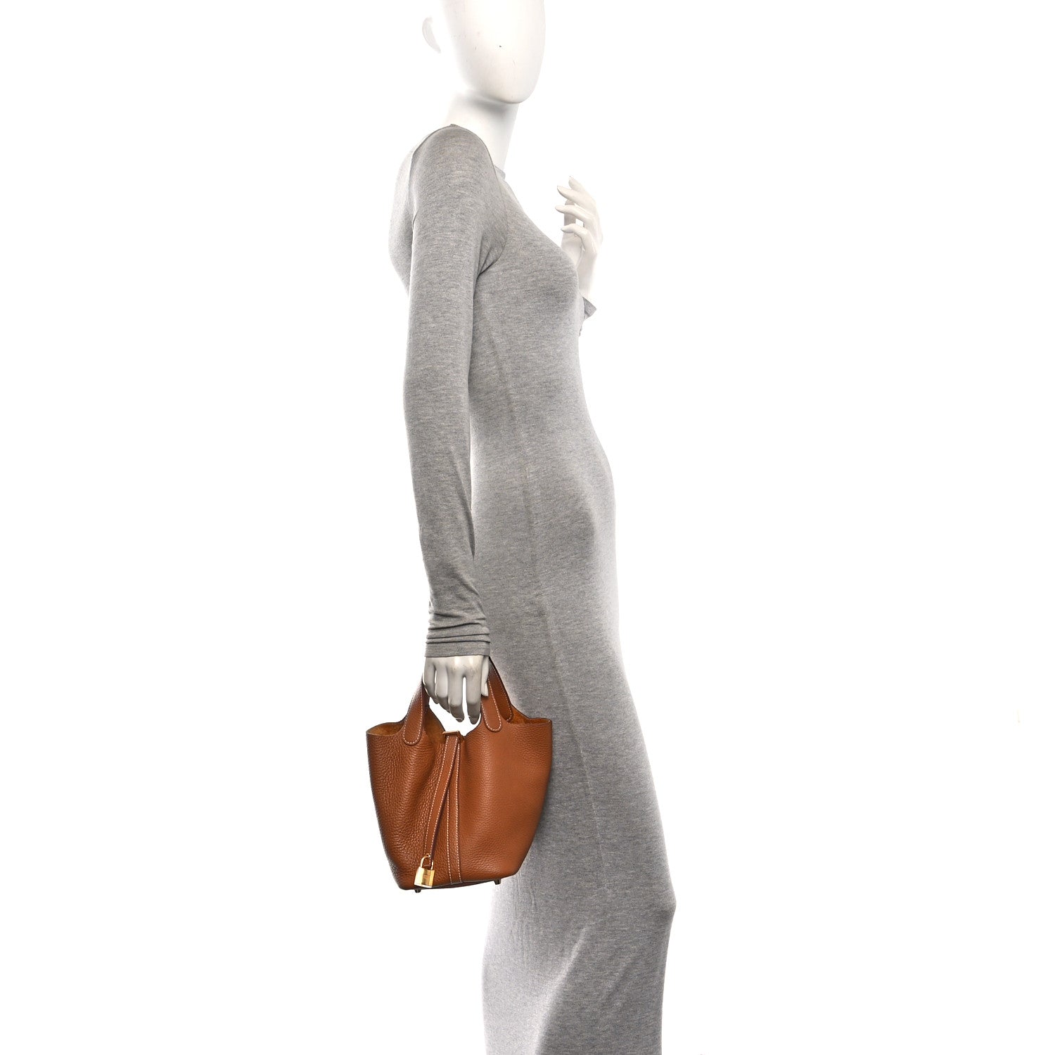 Taurillon Clemence Picotin Lock 18 PM Gold £¨ Direct shipment via from wholesalehk.shop