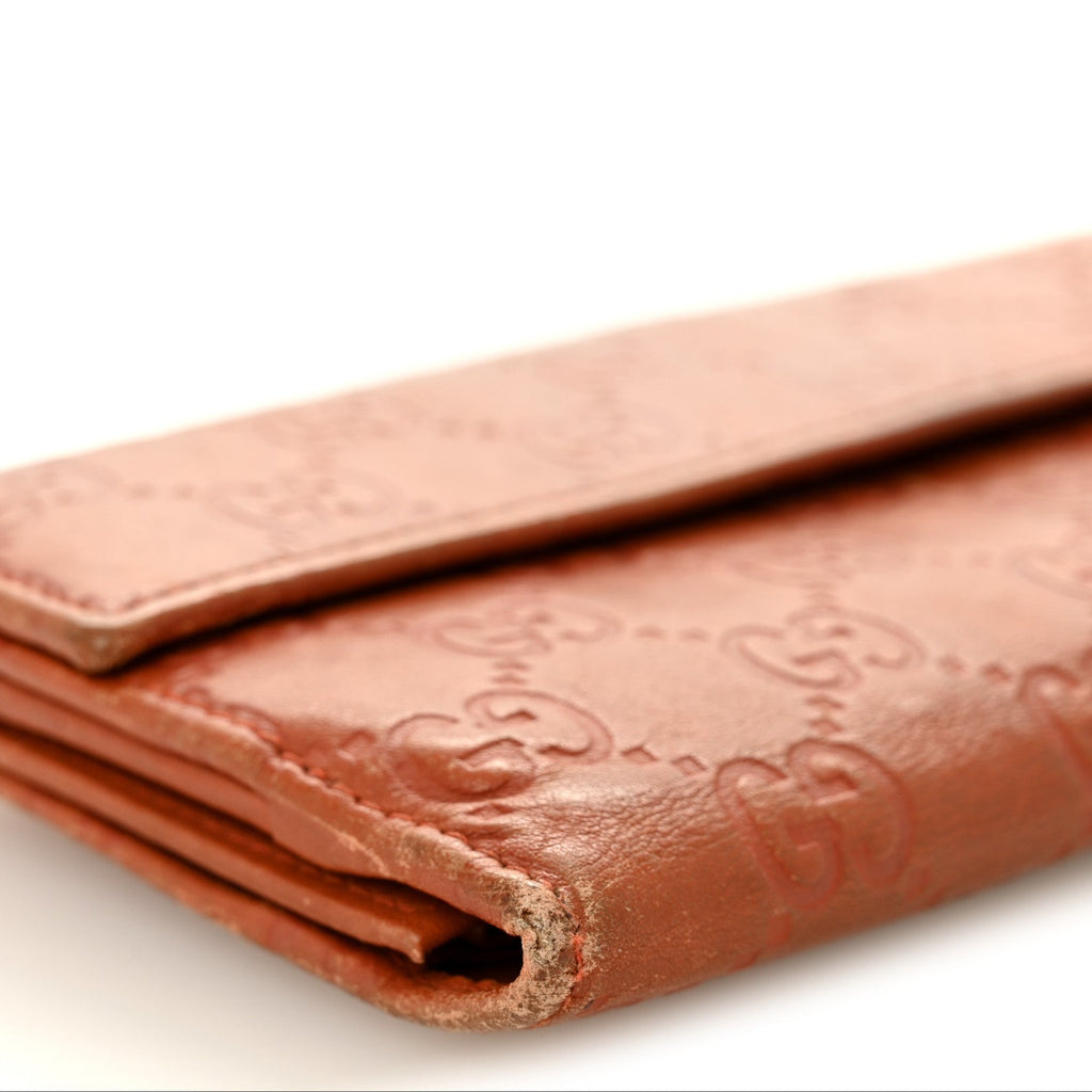 Guccissima Signature Dice Continental Wallet Orange £¨ Direct shipment via from wholesalehk.shop