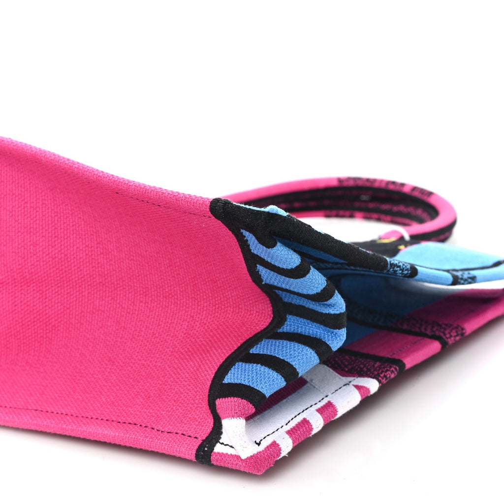 Canvas Embroidered Medium Jungle Pop Book Tote Fuchsia Multicolor £¨ Direct shipment via from wholesalehk.shop