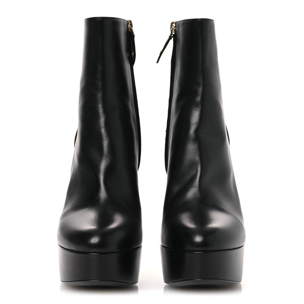 Soft Calfskin Monogram Afterglow Platform Ankle Boots 38.5 Black £¨ Direct shipment via from wholesalehk.shop