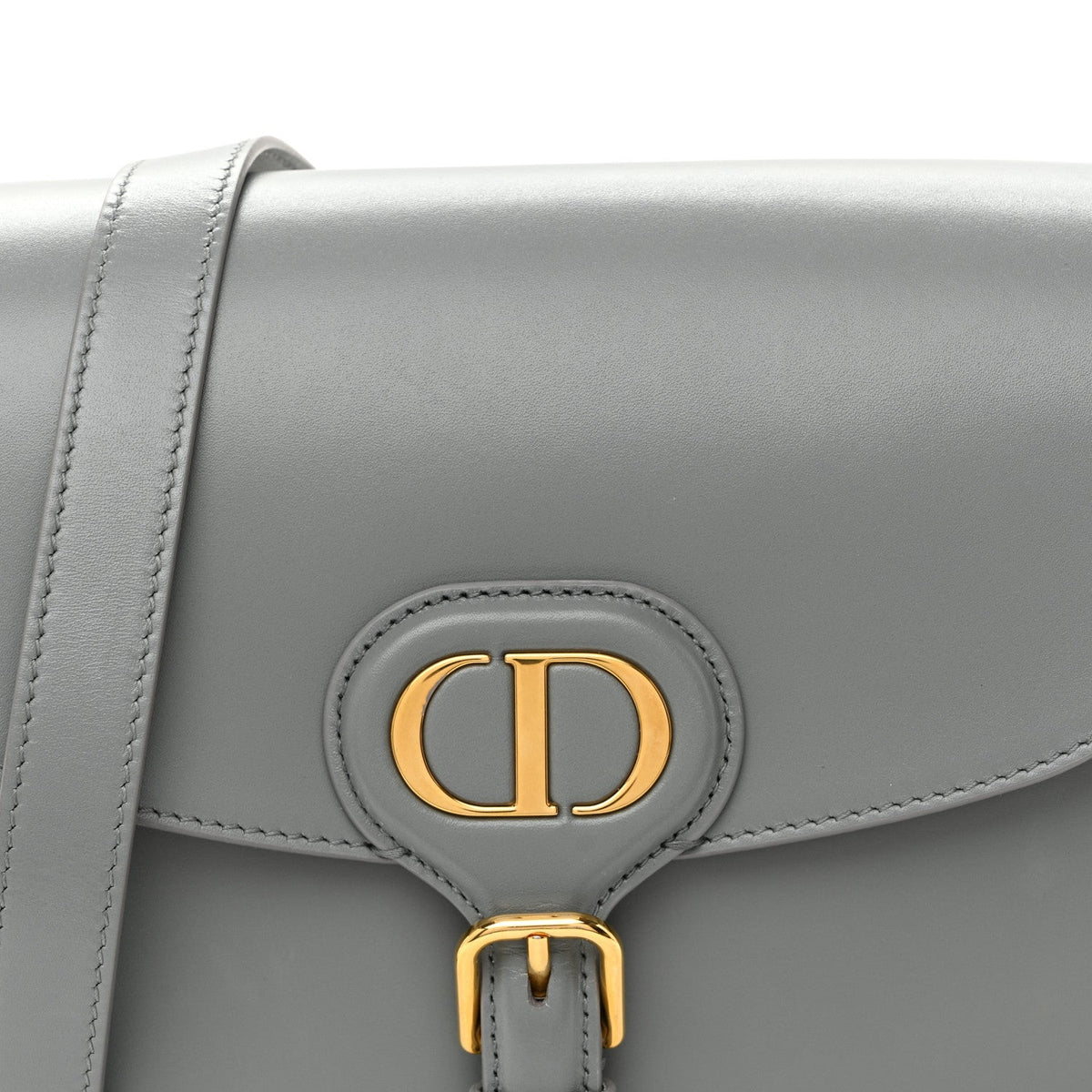 Box Calfskin Medium Bobby Flap Gray wholesalehk.shop
