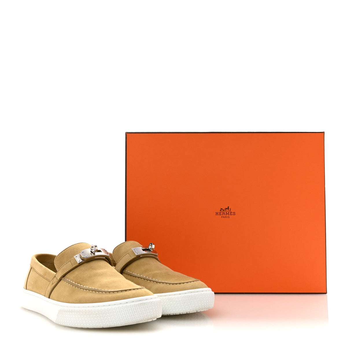 Suede Goatskin Game Slip On Sneakers 41 Beige Lin wholesalehk.shop