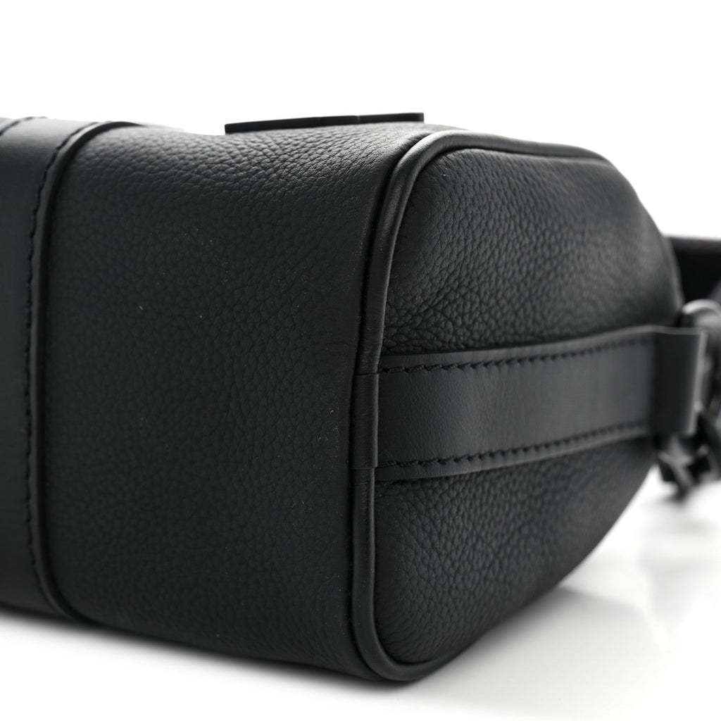 Grained Calfskin Aerogram Keepall XS Black wholesalehk.shop