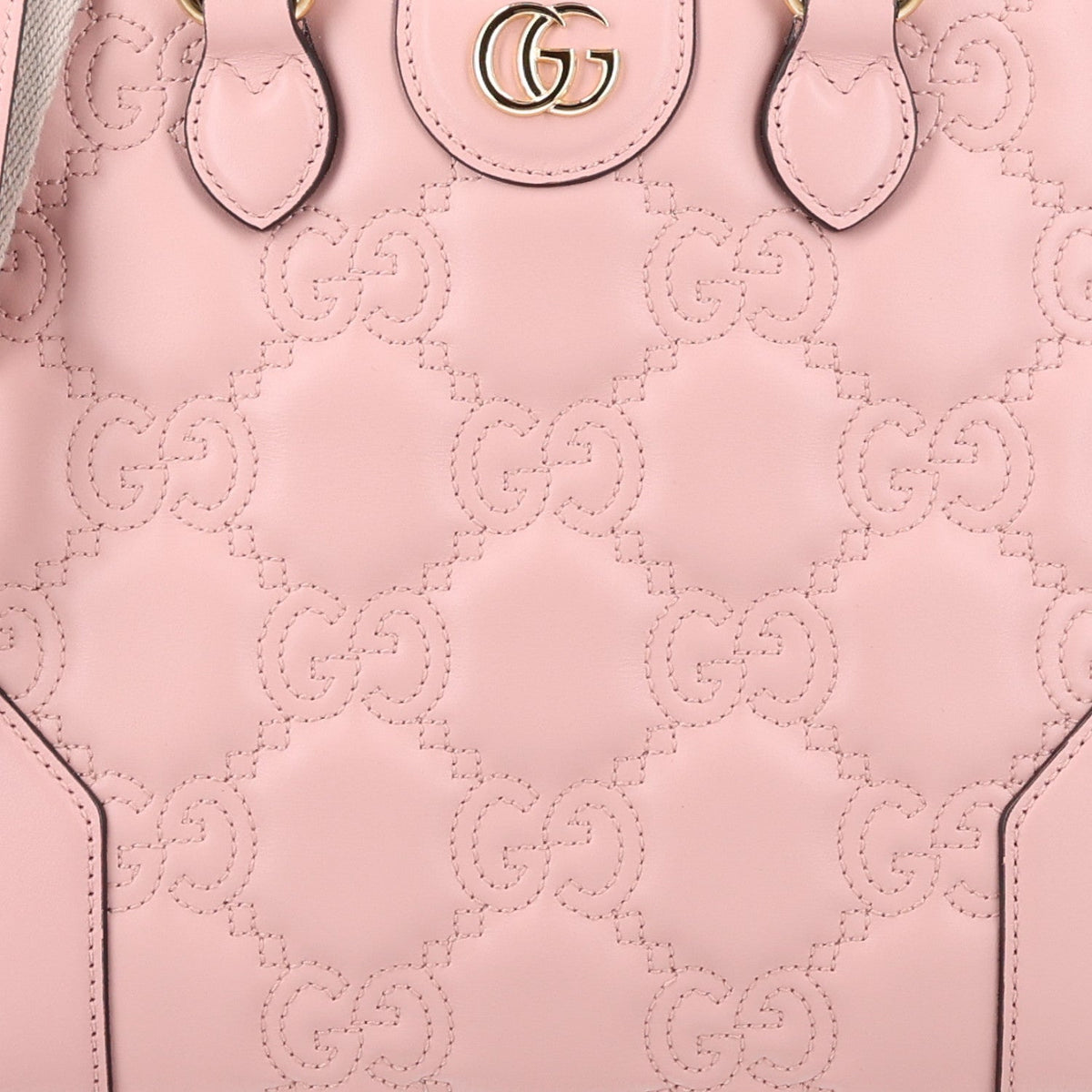 Calfskin GG Matelasse Mini Top Handle Bag Perfect Pink wholesalehk.shop