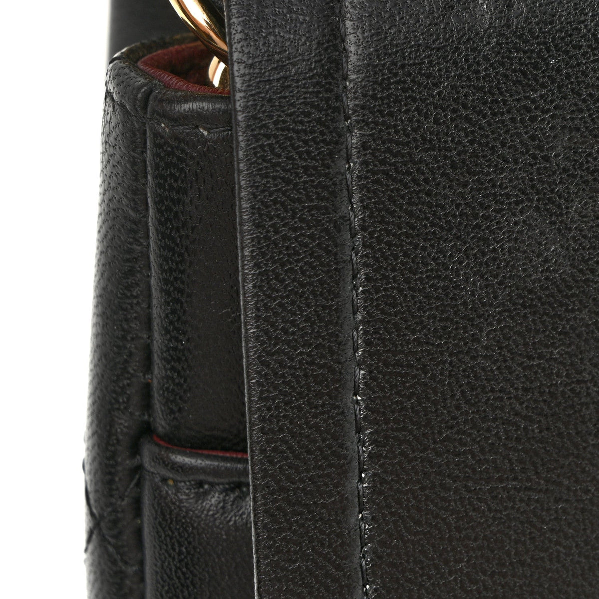 Lambskin Quilted Jumbo Double Flap Black wholesalehk.shop