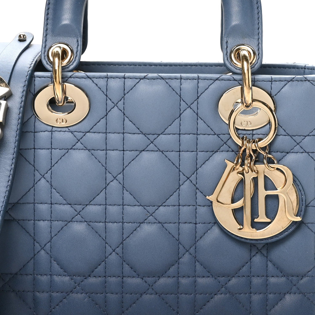 Lambskin Cannage Gradient Small My ABCDior Lady Dior Indigo Blue wholesalehk.shop