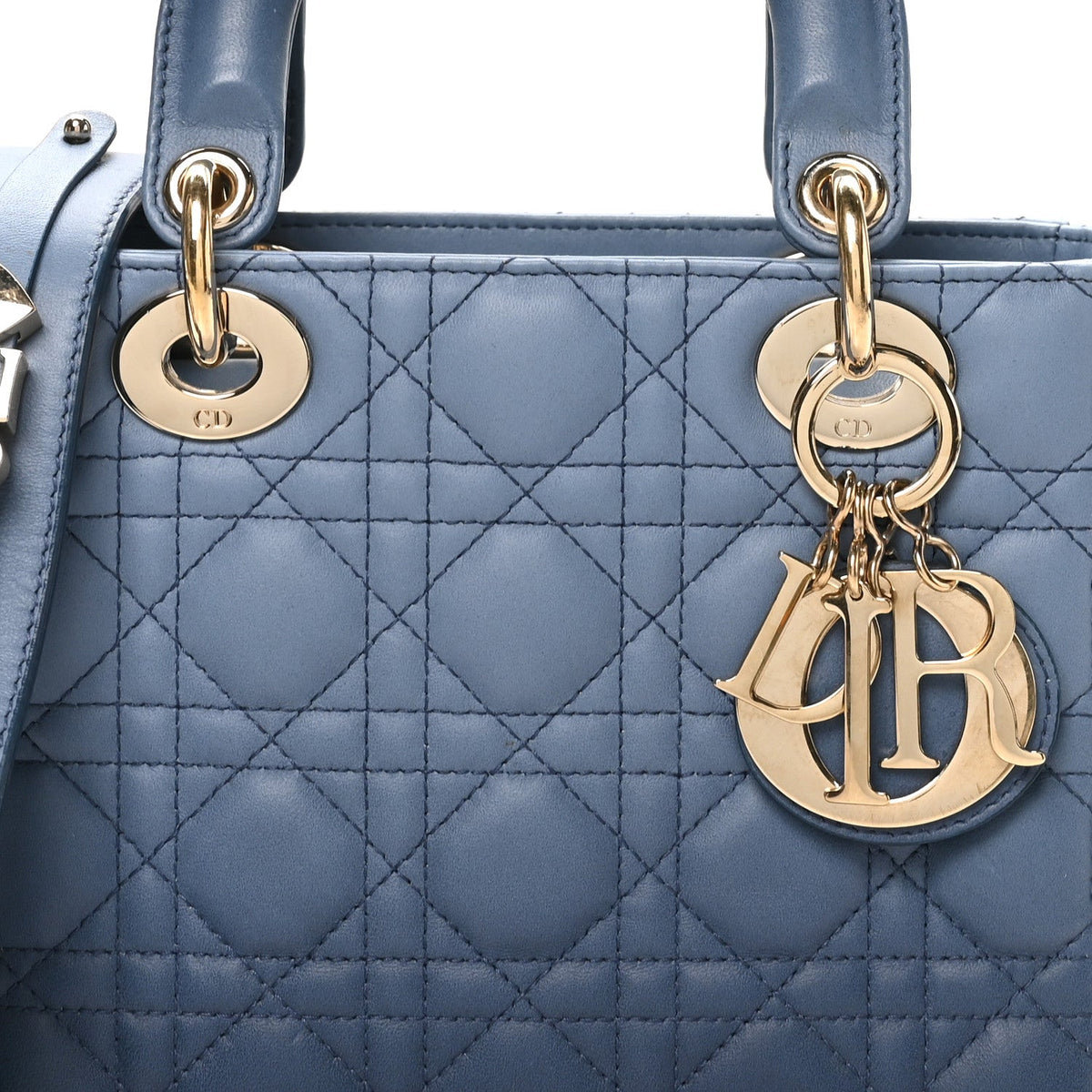 Lambskin Cannage Gradient Small My ABCDior Lady Dior Indigo Blue wholesalehk.shop