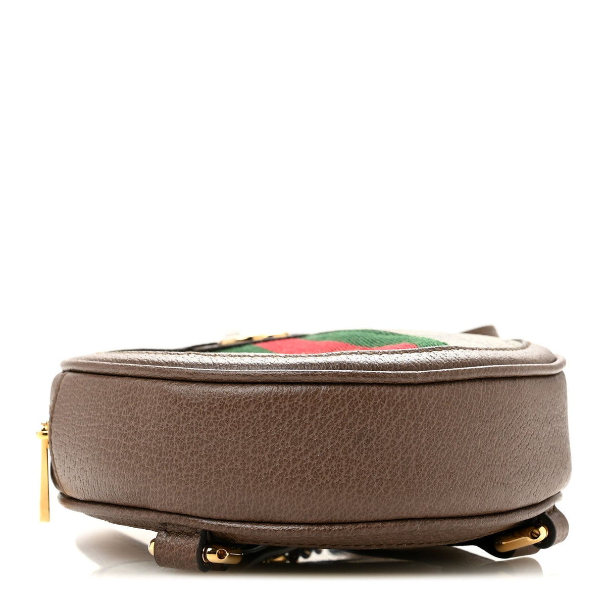 GG Supreme Monogram Web Mini Ophidia Round Backpack Brown wholesalehk.shop