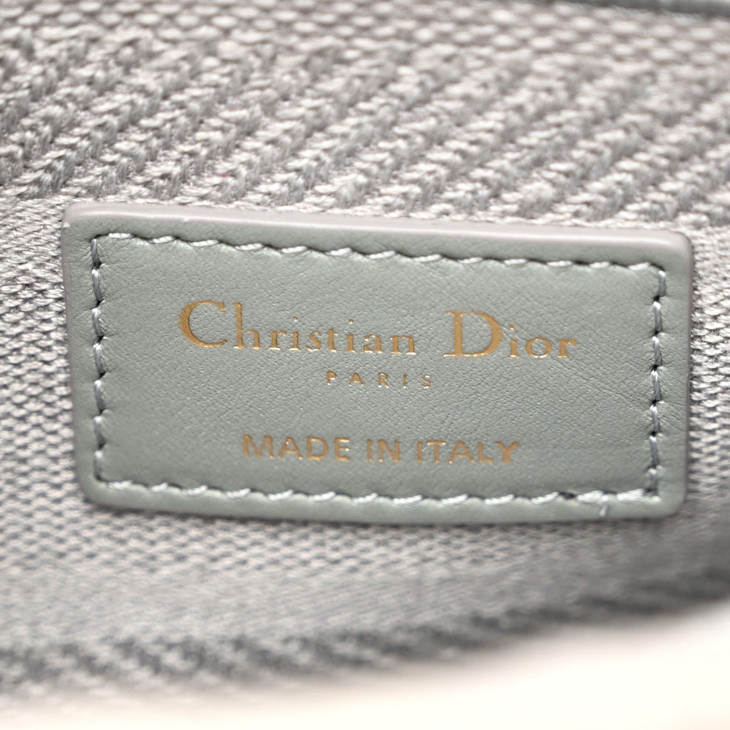 Canvas Embroidered Cannage Medium Lady D-Lite Gray wholesalehk.shop