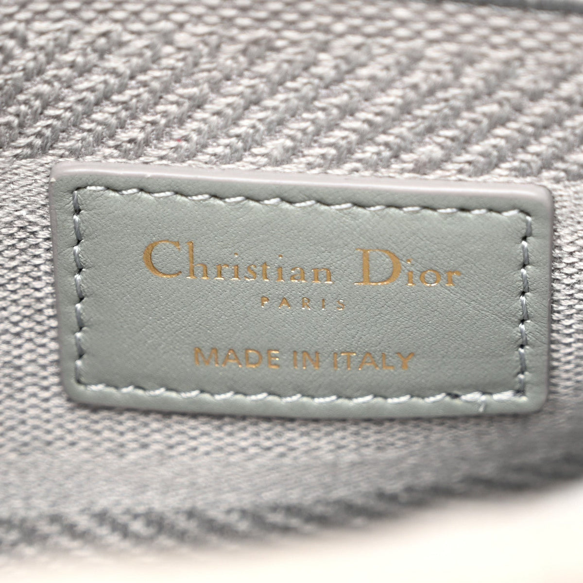 Canvas Embroidered Cannage Medium Lady D-Lite Gray wholesalehk.shop