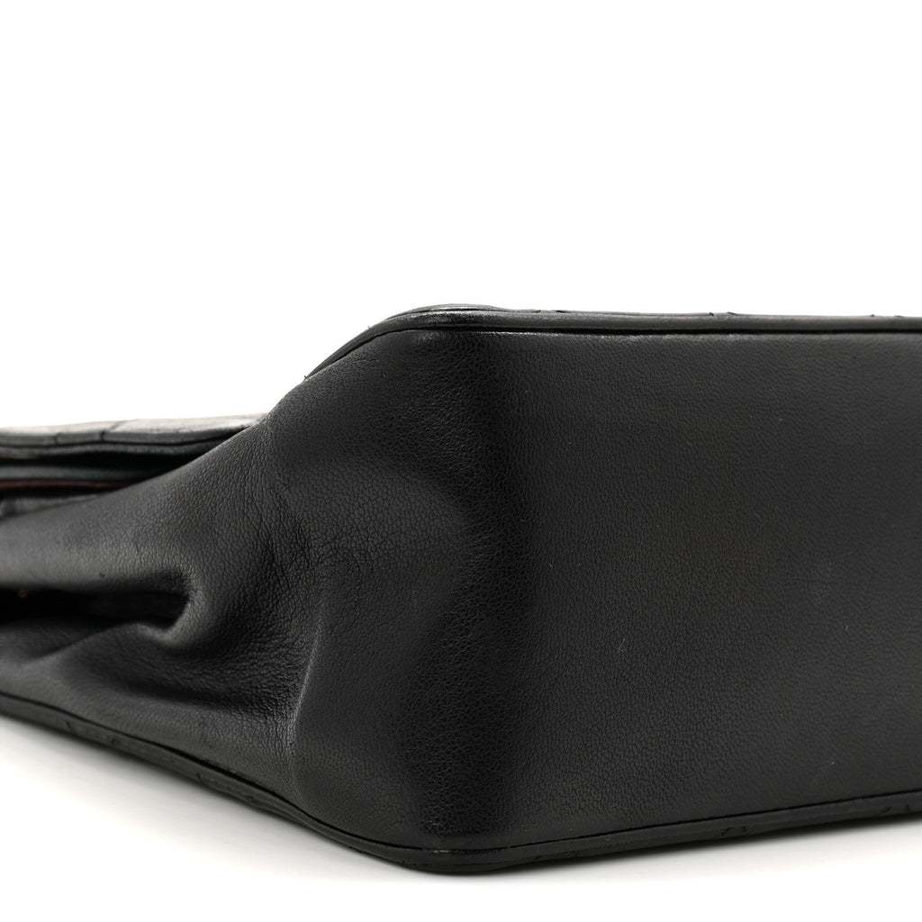 Lambskin Quilted Medium Double Flap Bijoux Chain Black wholesalehk.shop