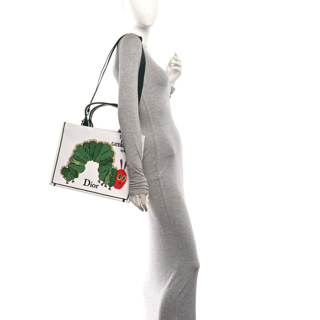 Canvas Embroidered Medium The Very Hungry Caterpillar Book Tote With Strap White Multicolor £¨ Direct shipment via from wholesalehk.shop