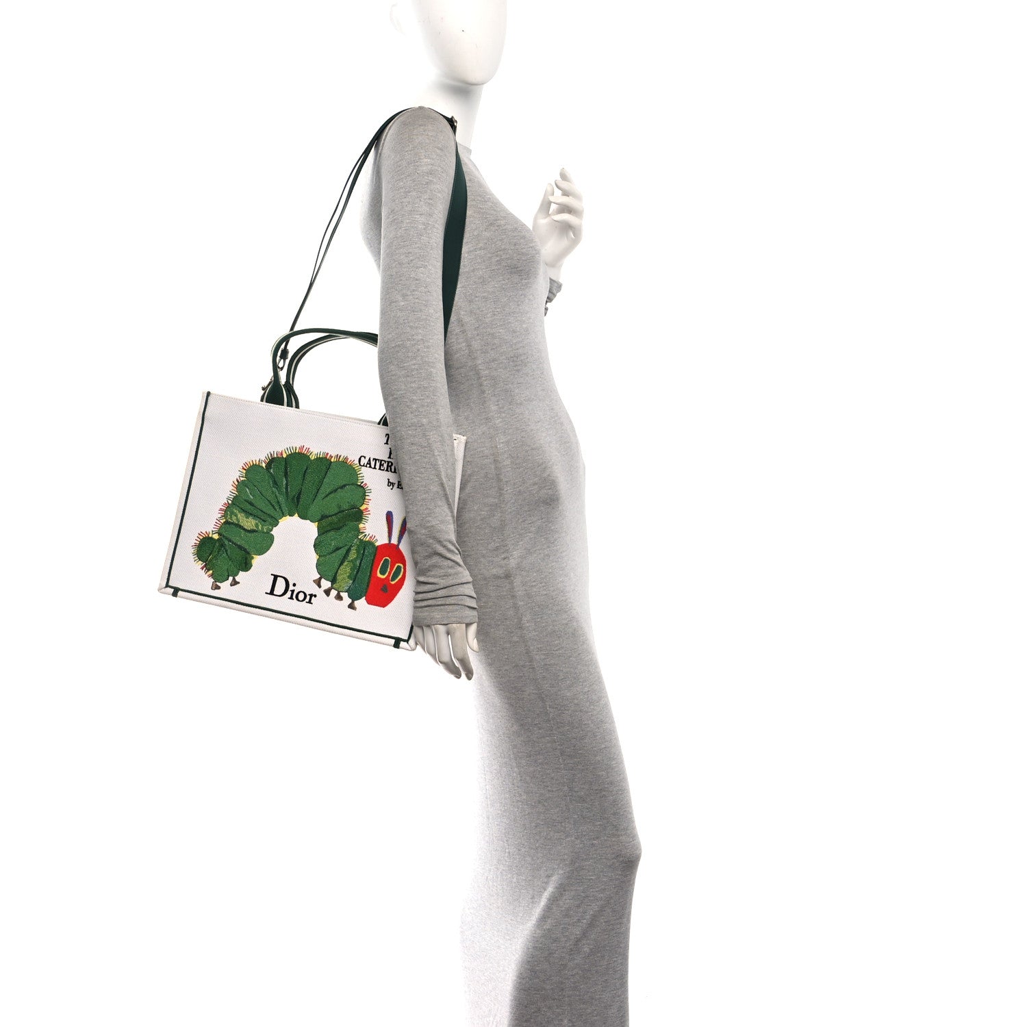 Canvas Embroidered Medium The Very Hungry Caterpillar Book Tote With Strap White Multicolor £¨ Direct shipment via from wholesalehk.shop