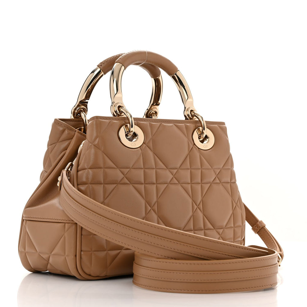 Calfskin Cannage Small The Lady 95.22 Beige wholesalehk.shop