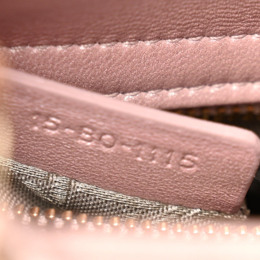 Metallic Lambskin Cannage Mini Lady Dior Lotus wholesalehk.shop