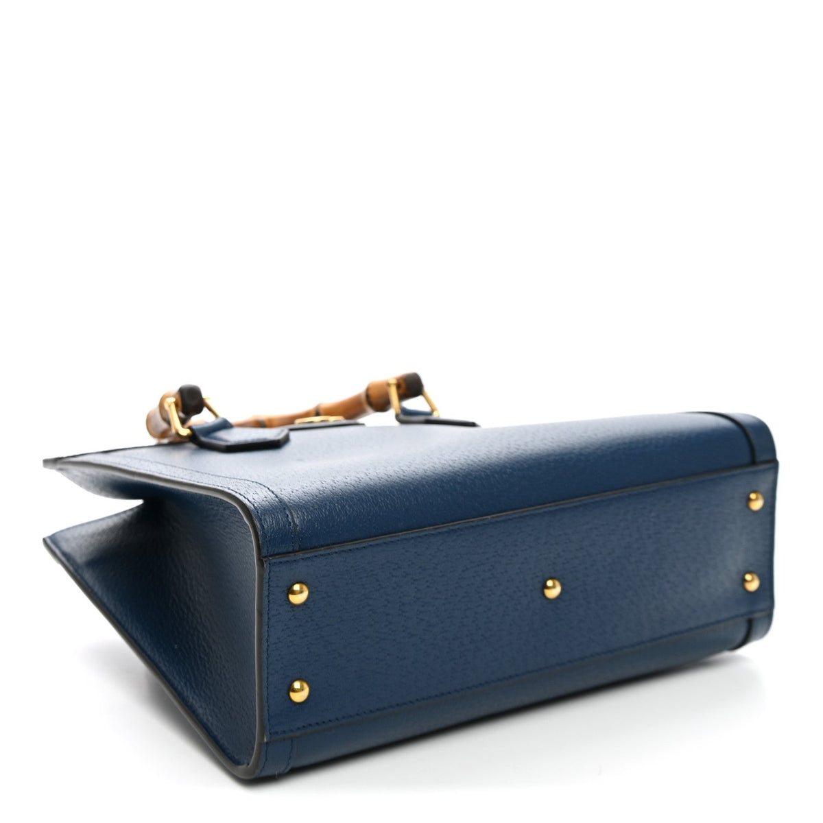 Textured Dollar Calfskin Web Small Diana Tote Bag Royal Crop wholesalehk.shop