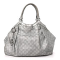 Guccissima Large Sukey Tote Silver £¨ Direct shipment via from wholesalehk.shop