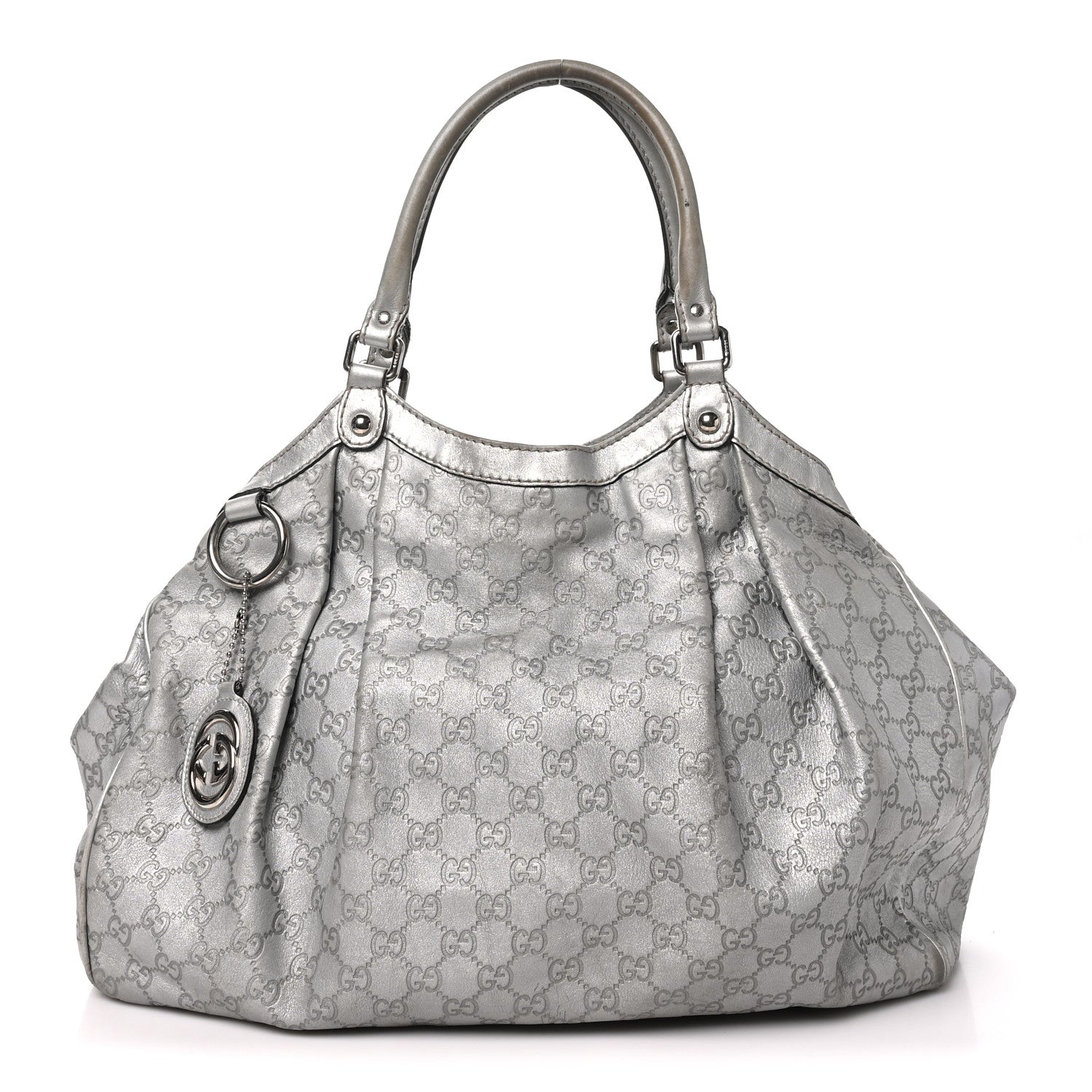 Guccissima Large Sukey Tote Silver £¨ Direct shipment via from wholesalehk.shop
