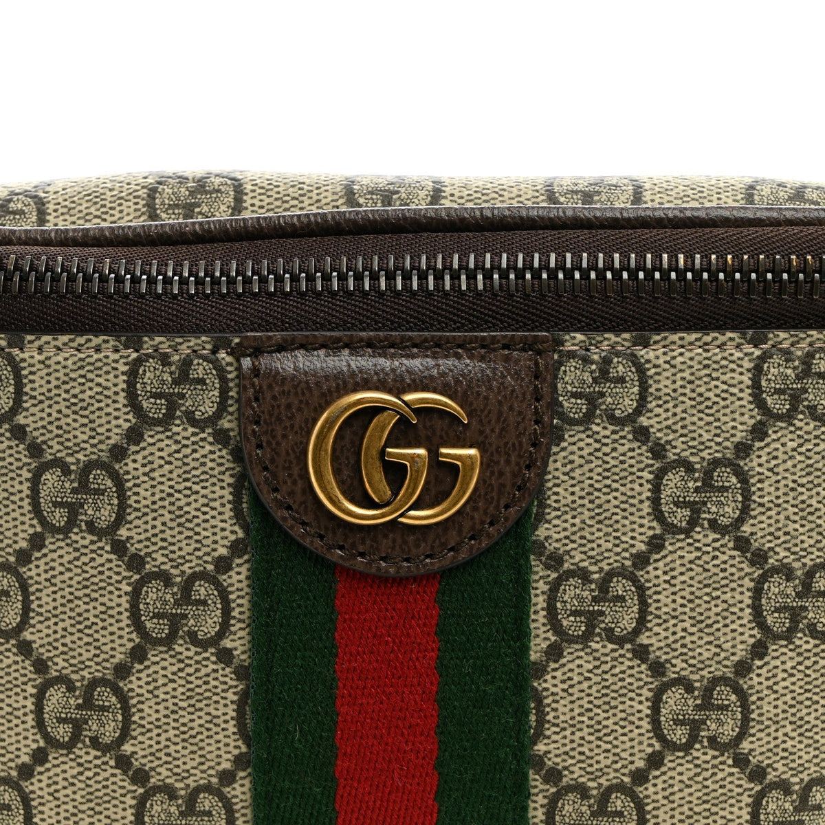 GG Supreme Monogram Web Small Ophidia Belt Bag Beige Ebony New Acero wholesalehk.shop