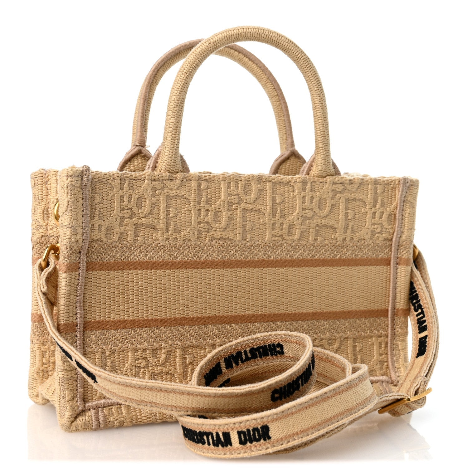 Raffia Oblique Mini Toile De Jouy Book Tote With Strap Beige £¨ Direct shipment via from wholesalehk.shop