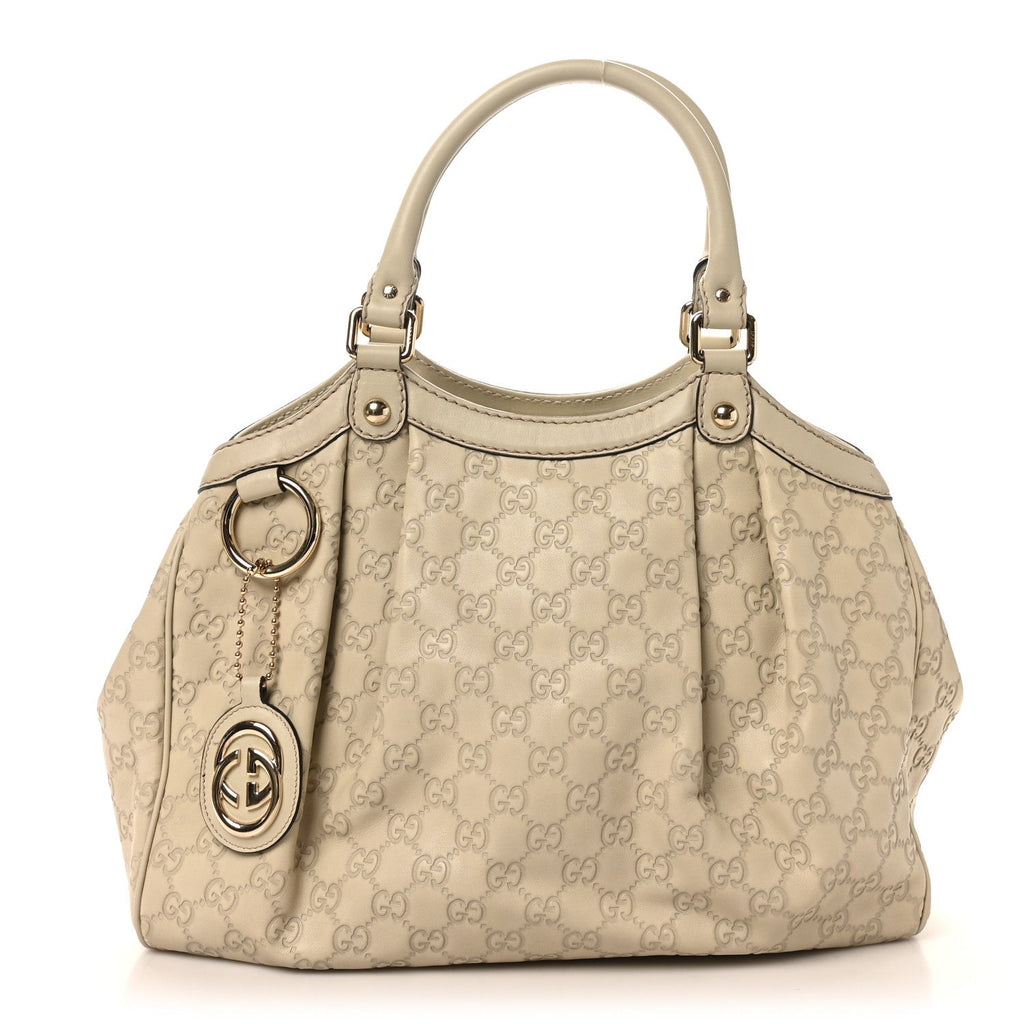Guccissima Medium Sukey Tote Mystic White £¨ Direct shipment via from wholesalehk.shop