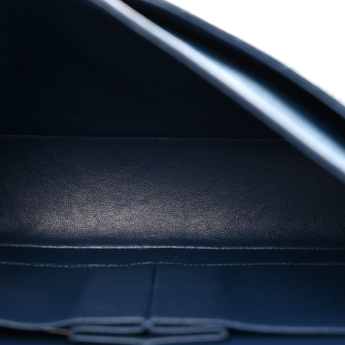 Caviar Quilted Medium Double Flap Navy wholesalehk.shop