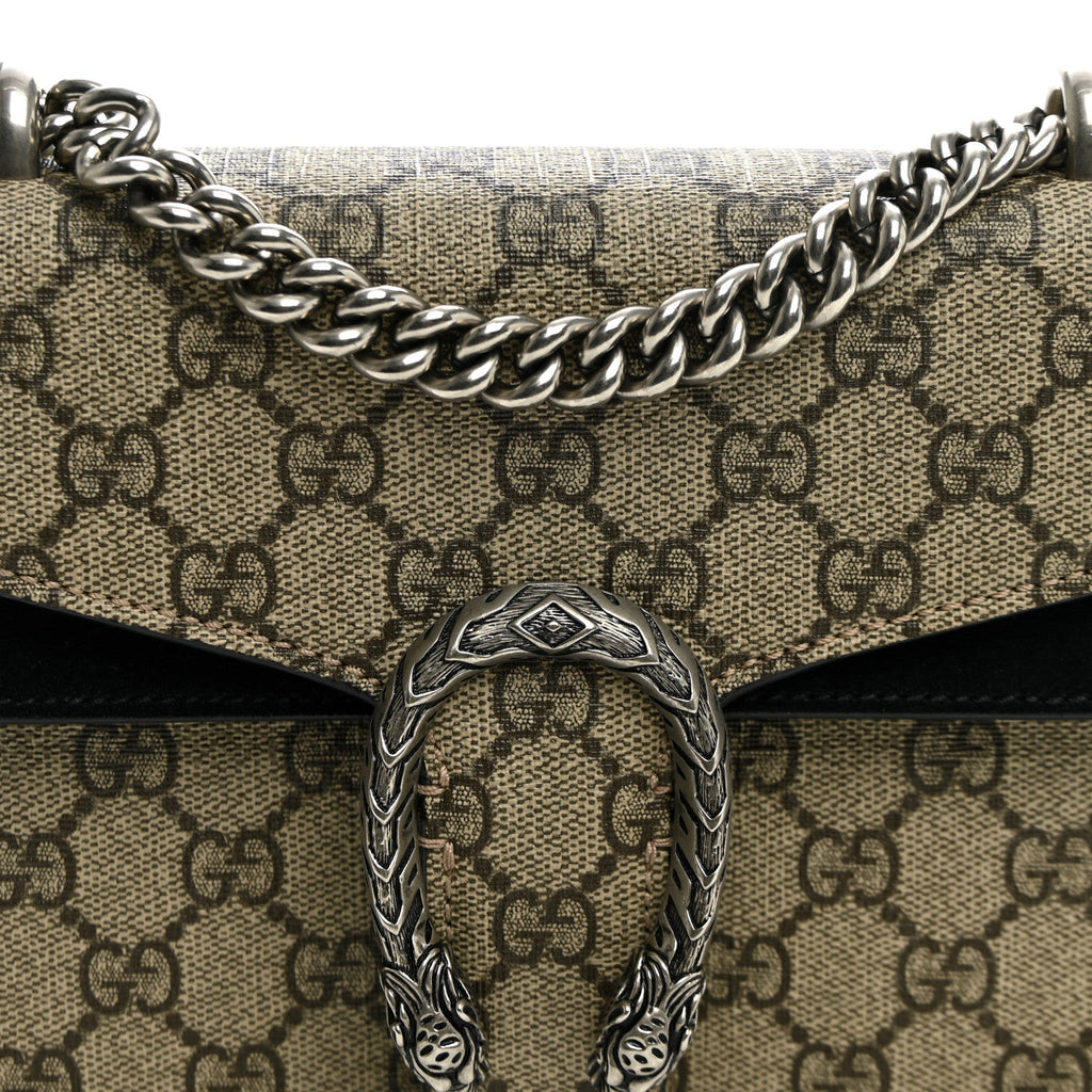GG Supreme Monogram Mini Dionysus Shoulder Bag Black wholesalehk.shop