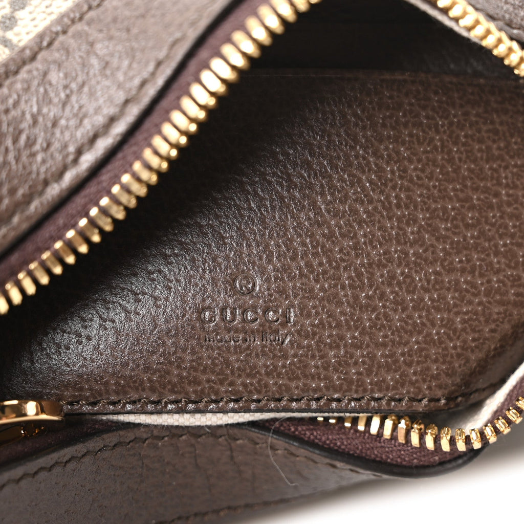GG Supreme Monogram Textured Dollar Calfskin Small Ophidia Shoulder Bag Beige Ebony New Acero wholesalehk.shop