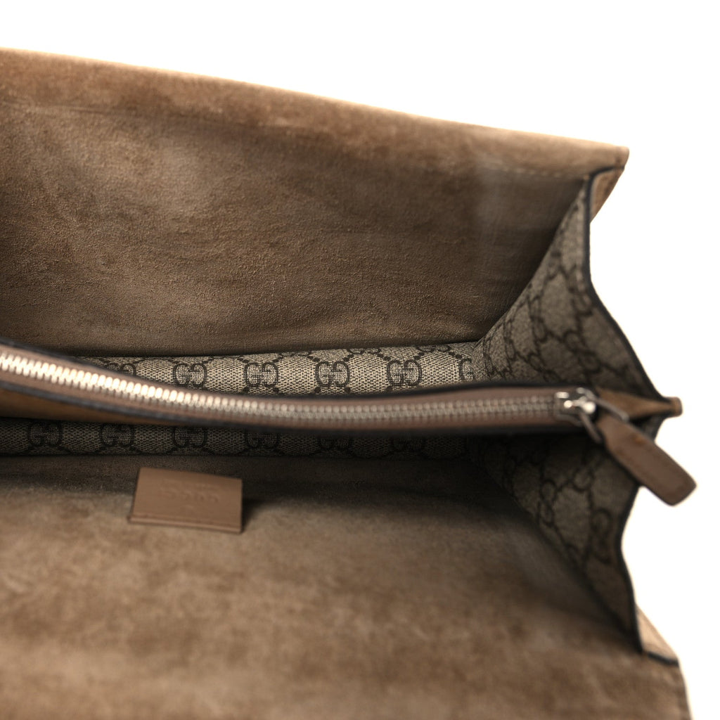 GG Supreme Monogram Small Dionysus Shoulder Bag Taupe wholesalehk.shop
