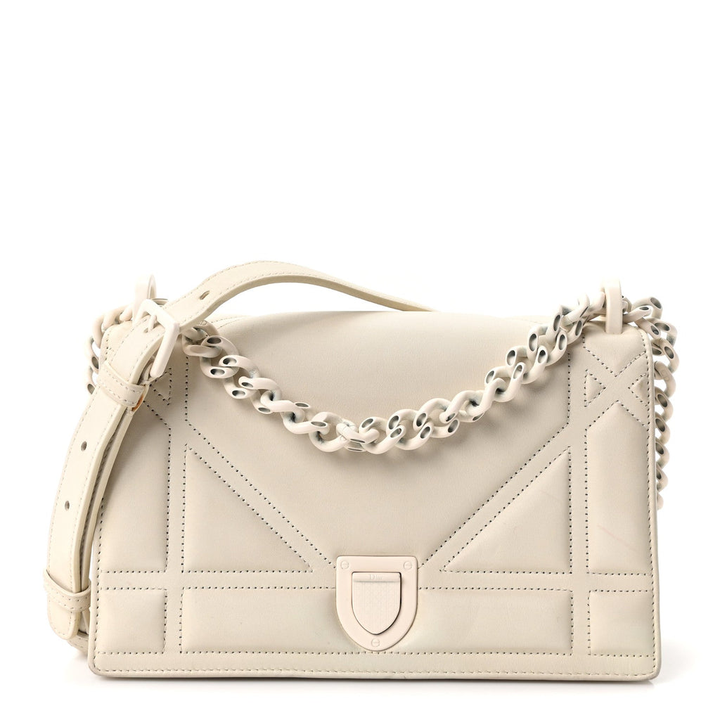 Ultra Matte Calfskin Small Diorama Flap Bag White ¡§ Direct shipment via from wholesalehk.shop