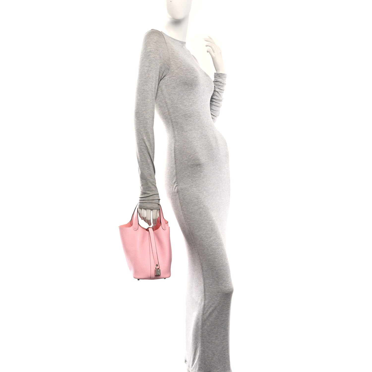 Taurillon Clemence Picotin Lock 18 PM Rose Sakura £¨ Direct shipment via from wholesalehk.shop