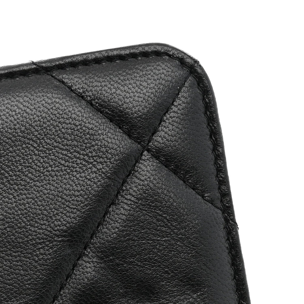 Lambskin Quilted Chanel 19 Wallet On Chain WOC Black wholesalehk.shop