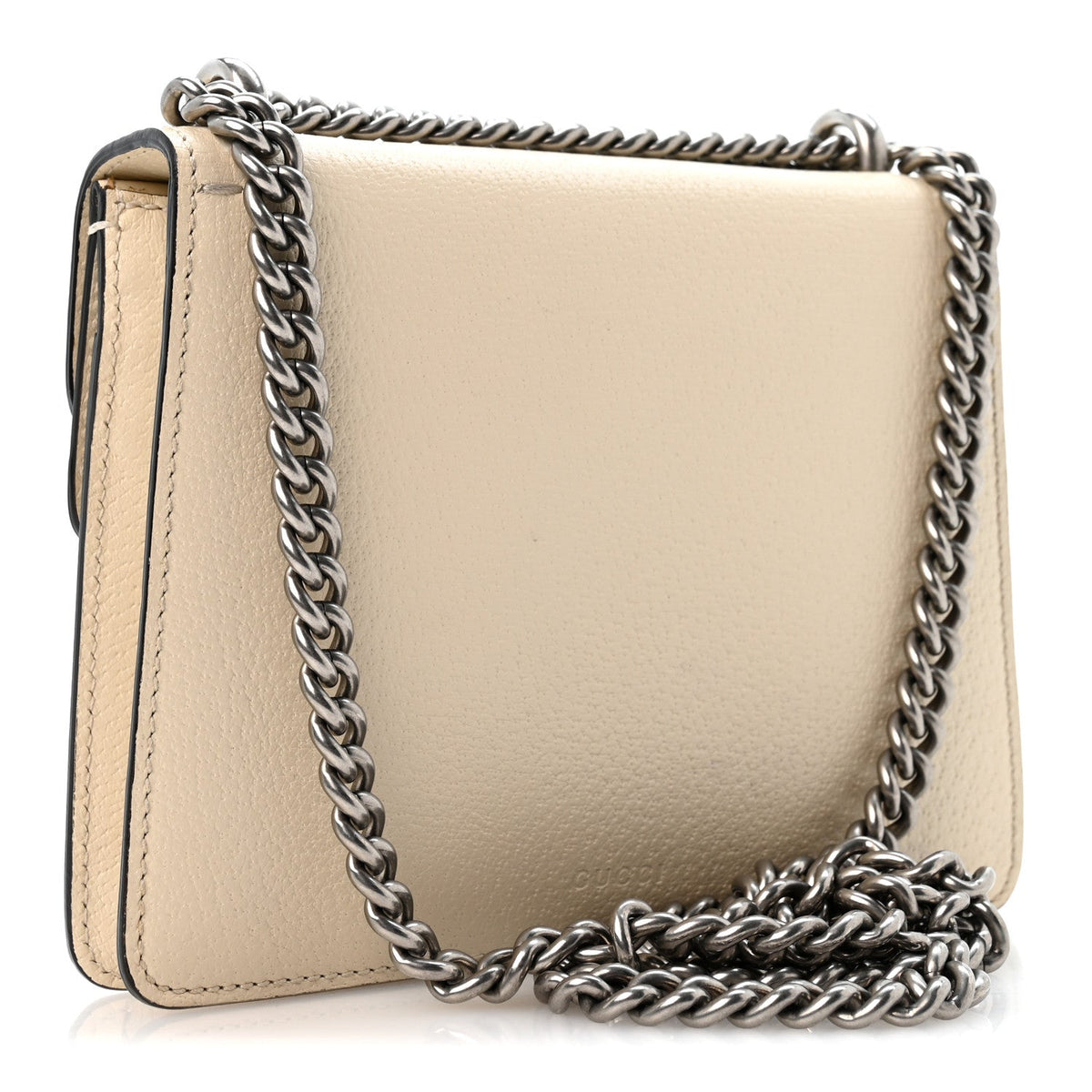 Textured Calfskin Crystal Mini Dionysus Shoulder Bag Mystic White wholesalehk.shop