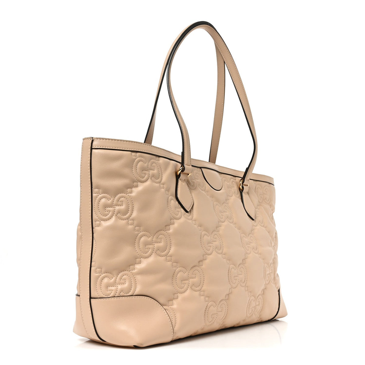 Calfskin GG Matelasse Medium Ophidia Shopping Tote Beige wholesalehk.shop