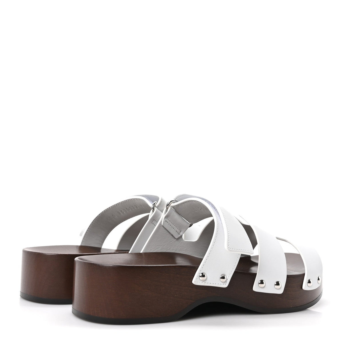 Calfskin Womens Kos Clog 39 White wholesalehk.shop
