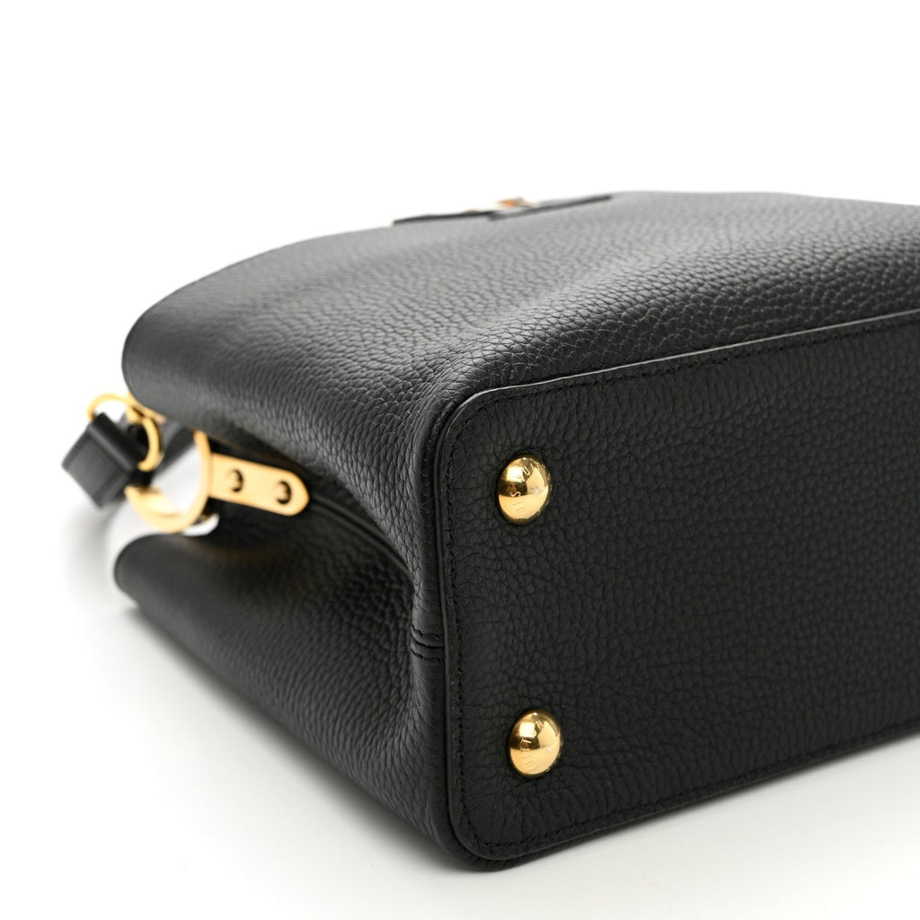 Taurillon Capucines PM Black £¨ Direct shipment via from wholesalehk.shop