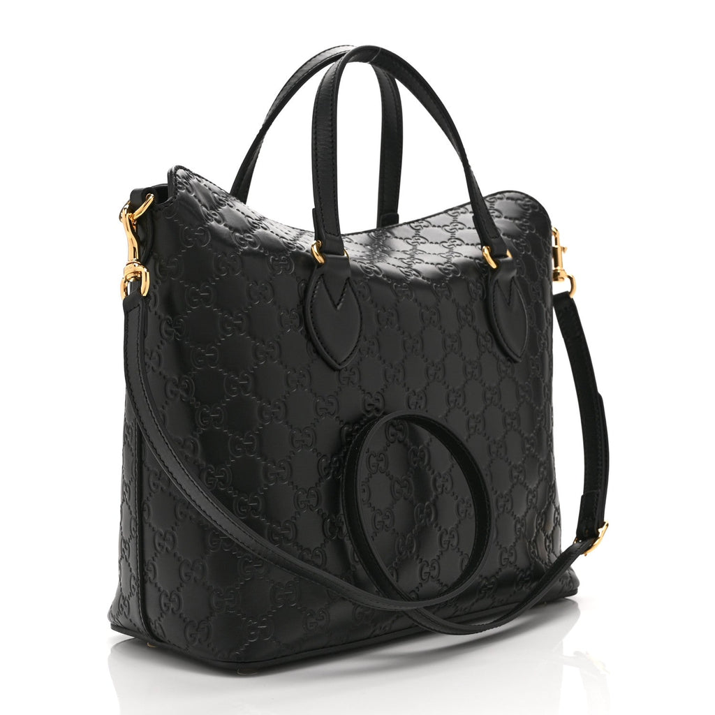 Guccissima Linea A Foldover Tote Black £¨ Direct shipment via from wholesalehk.shop