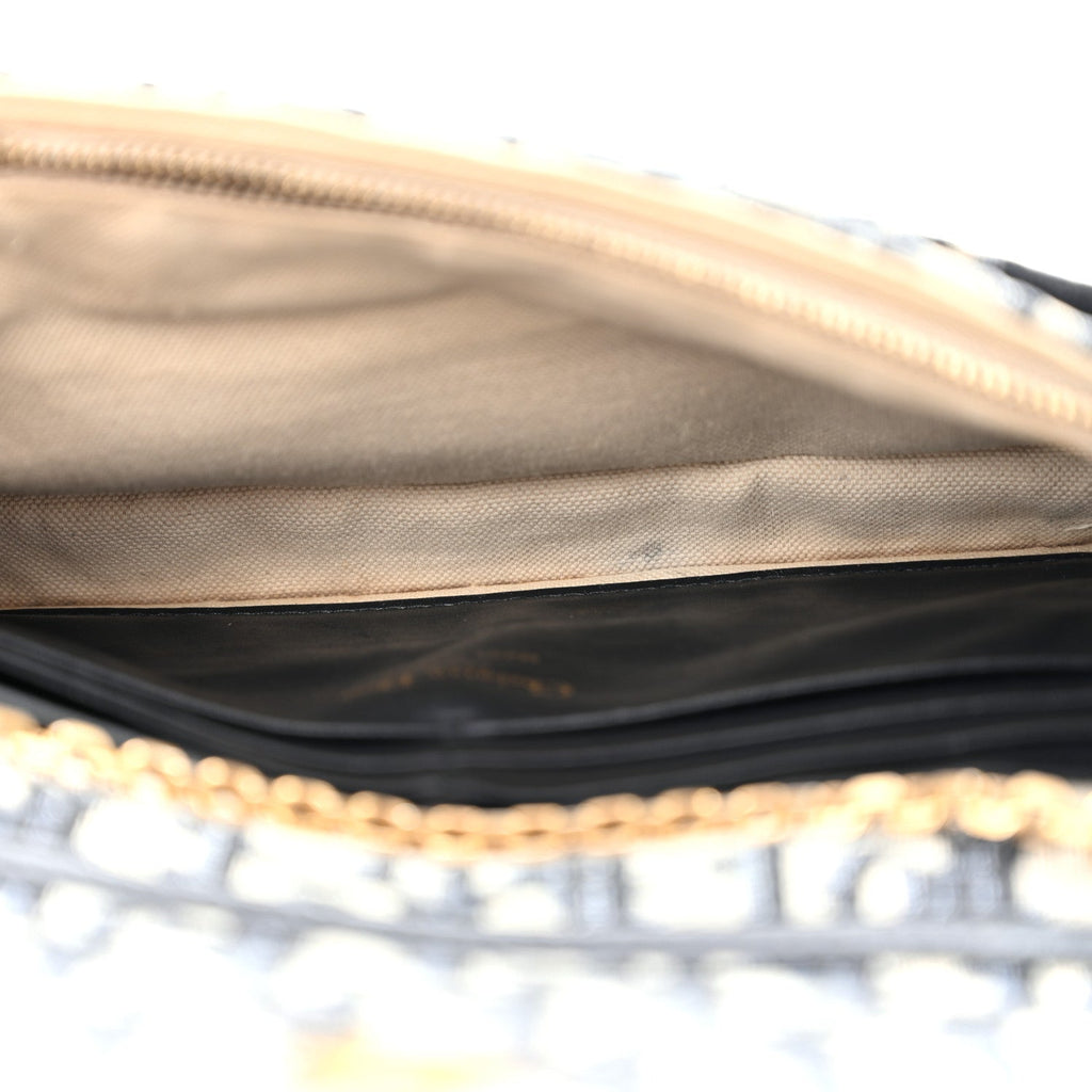 Oblique Saddle Chain Pouch Blue wholesalehk.shop