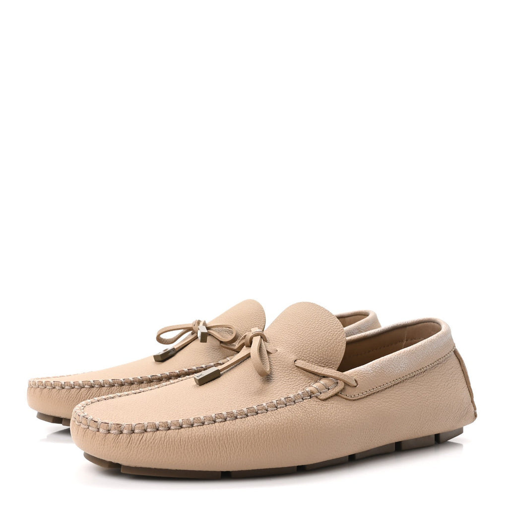 Calfskin LV Driver Moccasin Loafers 10 Beige £¨ Direct shipment via from wholesalehk.shop