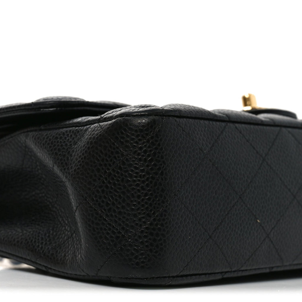Caviar Quilted Medium Double Flap Black wholesalehk.shop
