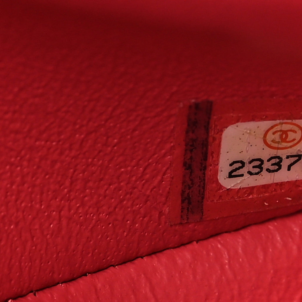 Caviar Quilted Medium Double Flap Red wholesalehk.shop