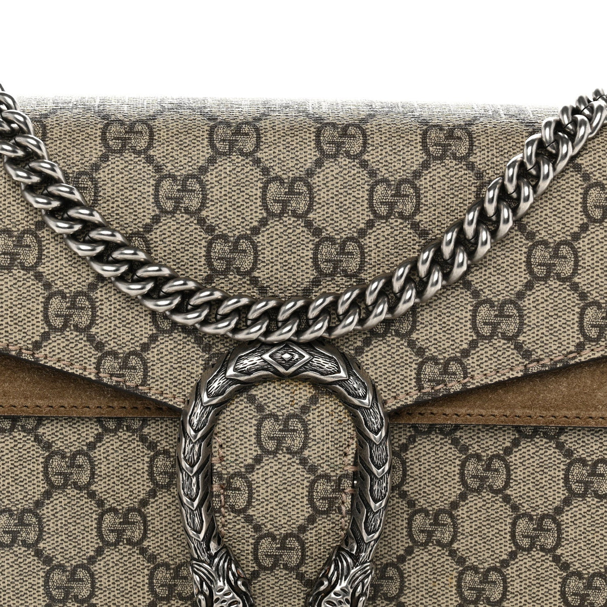 GG Supreme Monogram Small Dionysus Shoulder Bag Taupe wholesalehk.shop