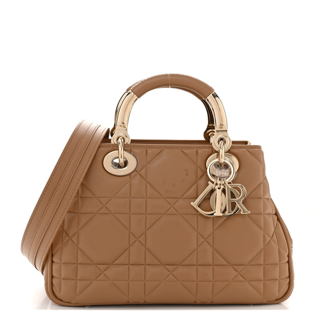 Calfskin Cannage Small The Lady 95.22 Beige wholesalehk.shop