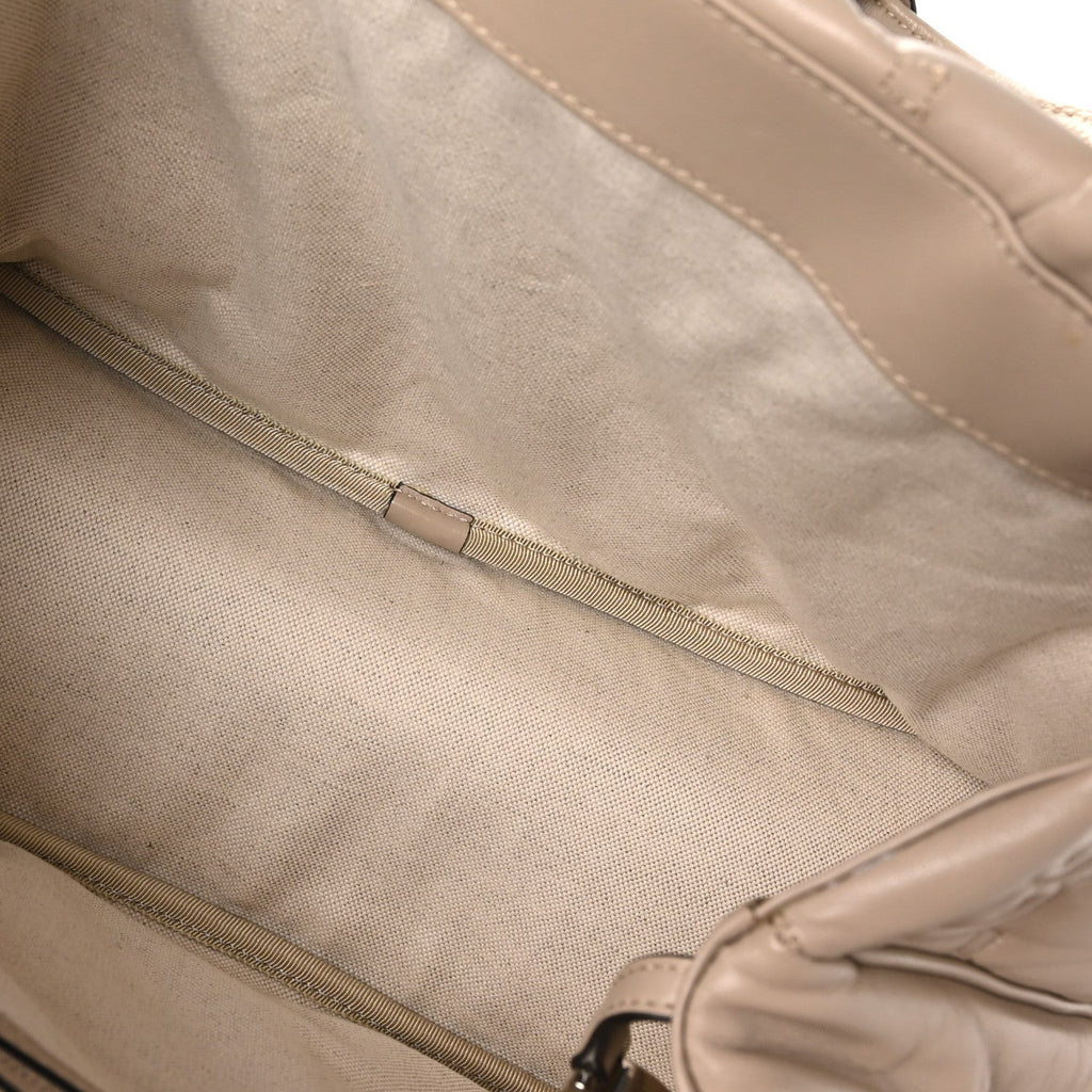 Calfskin GG Matelasse Large Tote Beige wholesalehk.shop