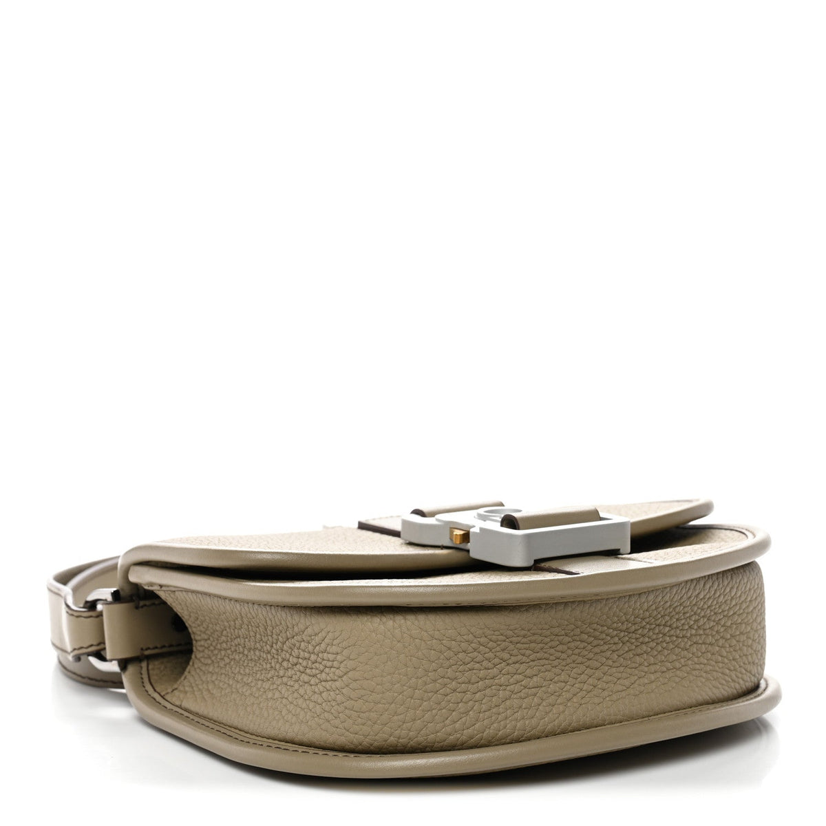 Grained Calfskin Mini Gallop Bag With Strap Beige wholesalehk.shop