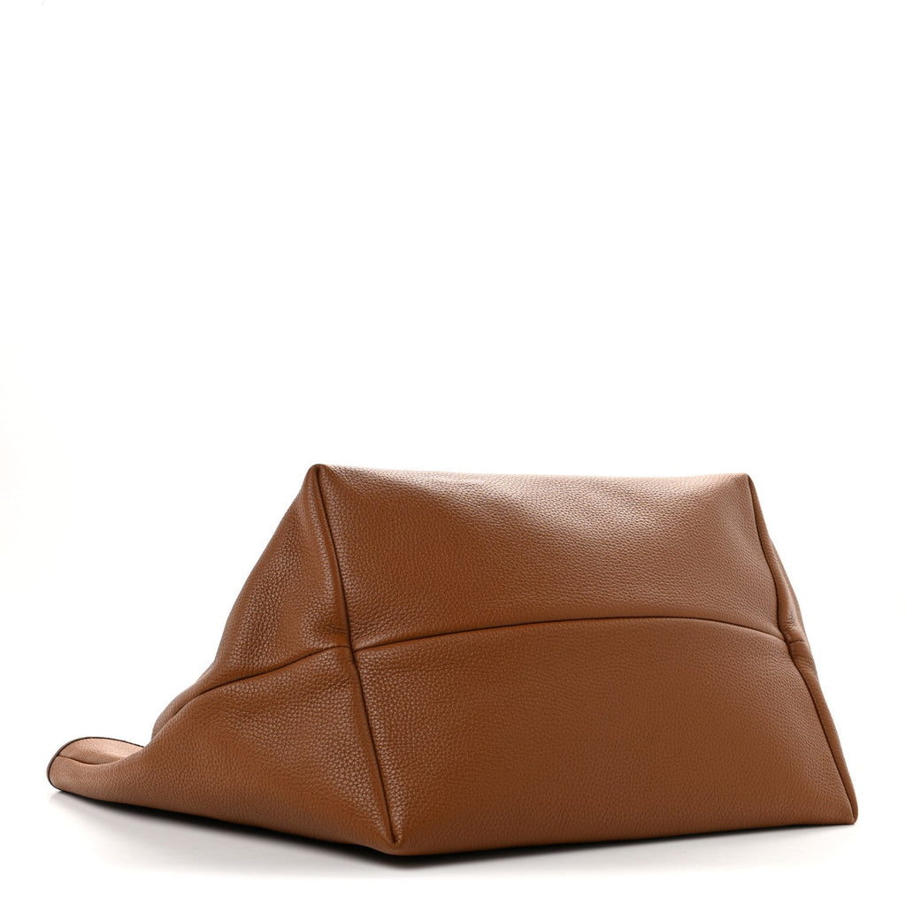 Grained Calfskin Monogram Large Totissima Reversible Tote Brown wholesalehk.shop